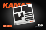 KAMAZ 65115 Floor mats (lines pattern) and splash guards for Zvezda 3650 1/35 (3D decal)