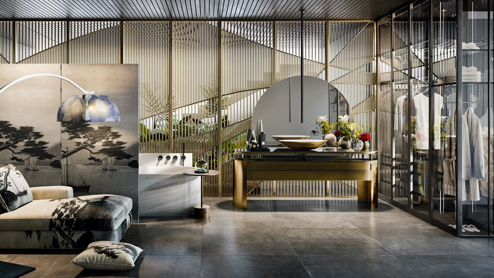 Смеситель для ванны/душа Gessi Anello, настенный, однорычажный, встраиваемый, h245 мм, внешняя часть, цвет Finox Brushed Nickel