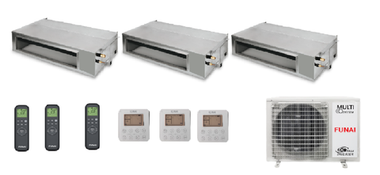 Мульти сплит-система Funai на 3 комнаты (35+35+35 кв.м.) ORIGAMI KODO