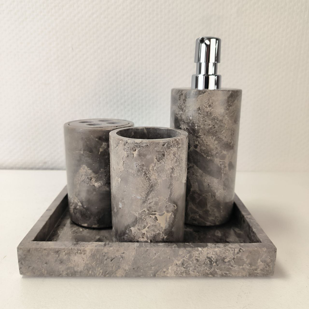 Набор из мрамора 5 предм SEA Set Grey NM-63758 прямоуг 85