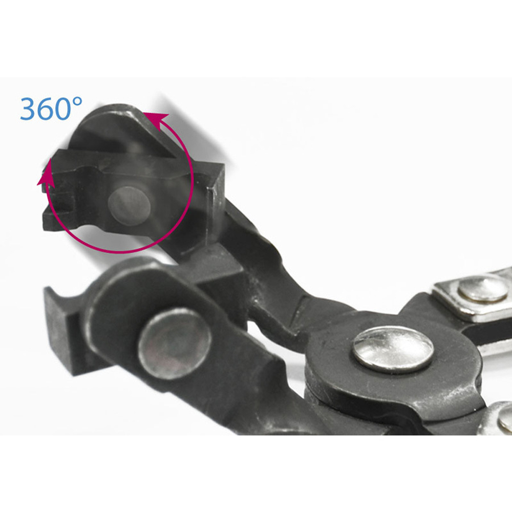 KING TONY (9AA25) Щипцы для ленточных хомутов системы охлаждения 35 мм, вращающиеся губки