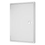 Лючок вентиляционный пластик, 200х250 мм, с ручкой-задвижкой, бел, Эра, ЛТ2025П