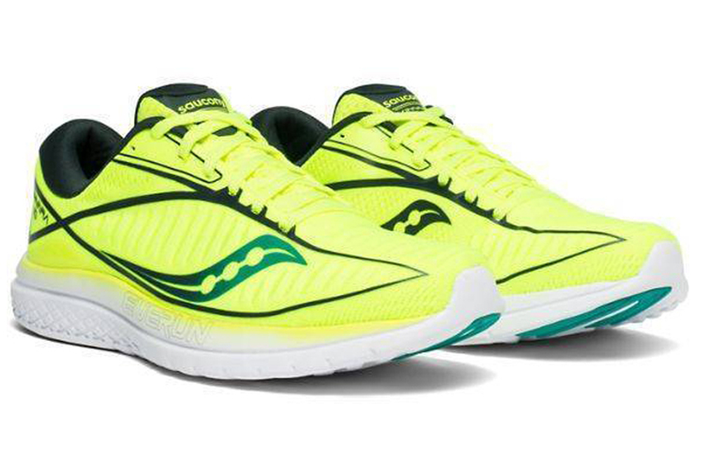 Saucony Kinvara 10 simple and comfortable non-slip low-cut casual running shoes men's lemon yellow green