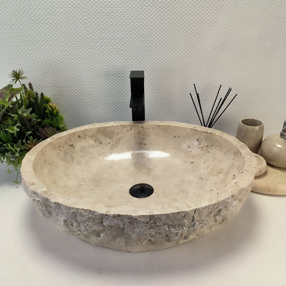 Раковина из мрамора Erozy Cream EM-62761 (56*45*15) 123