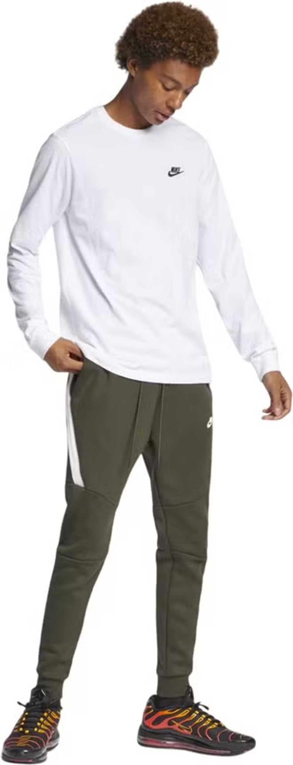 AR5193-100 Лонгслив Nike M NSW CLUB TEE - LS