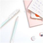 Ручка шариковая автоматическая Greenwich Line "Beauty shapes" синяя, 0,7мм, игольчатый стержень, софт-тач