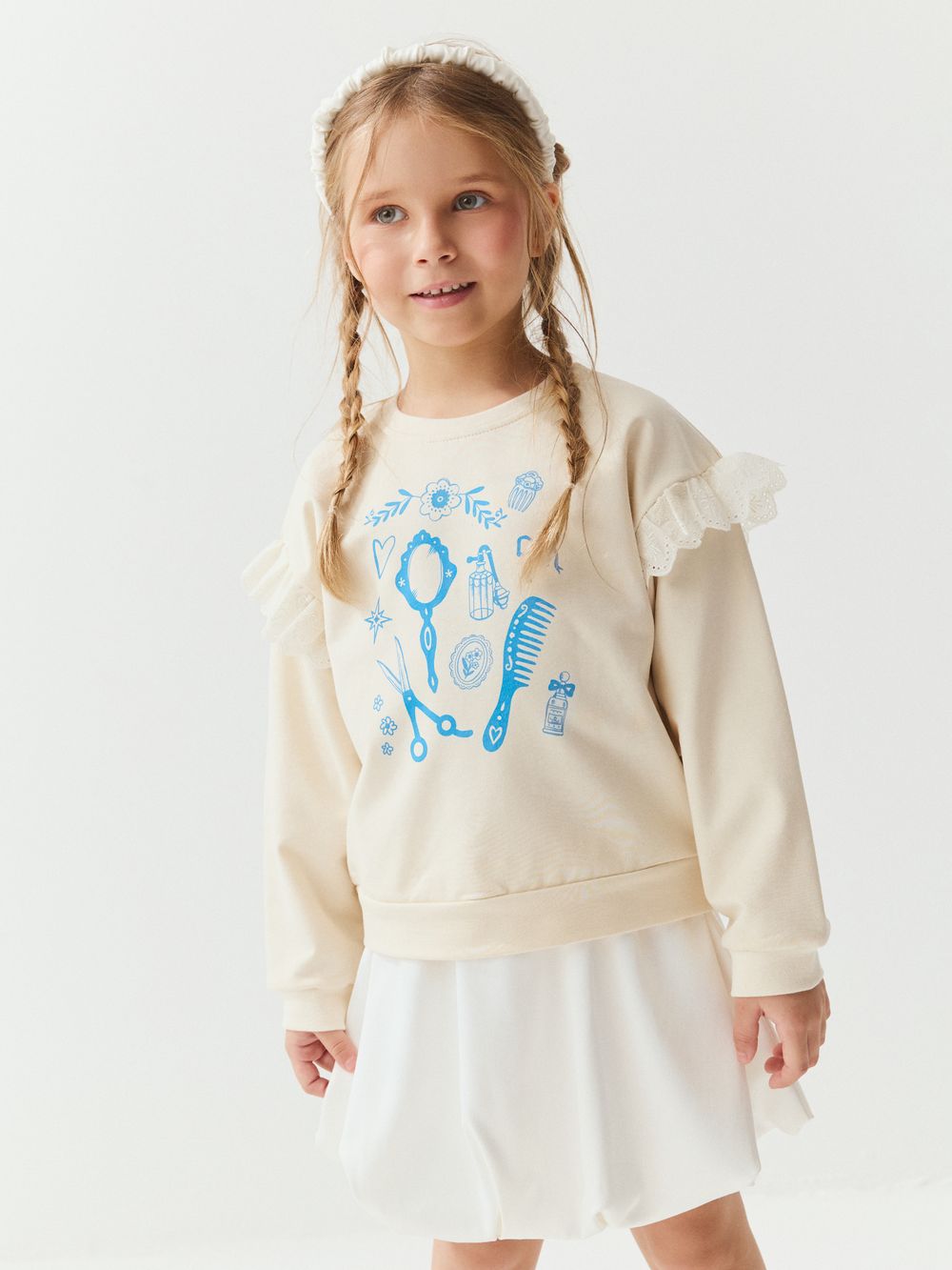 Свитшот с рюшей "Куколка"