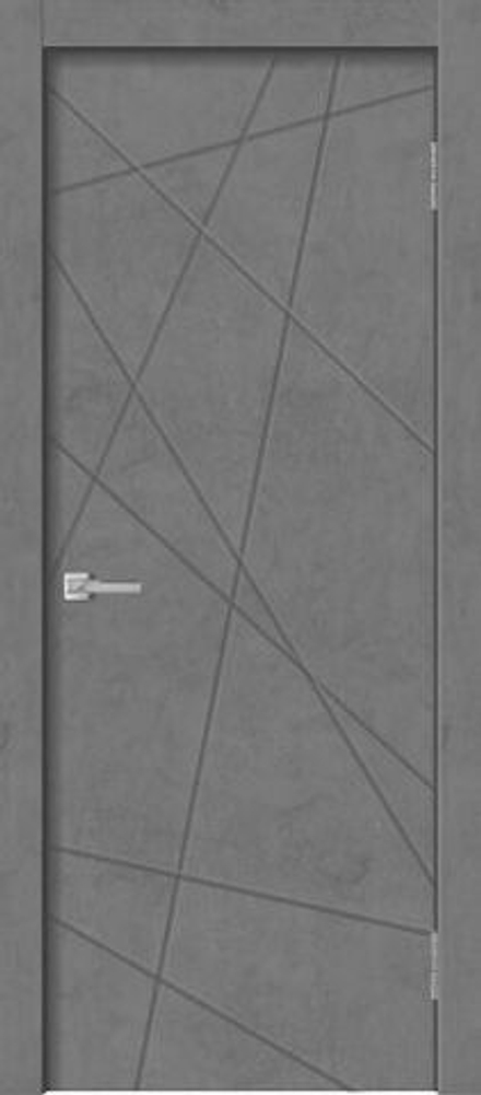 Межкомнатная дверь Двери Гуд Geometry-1 ПГ Бетон графит