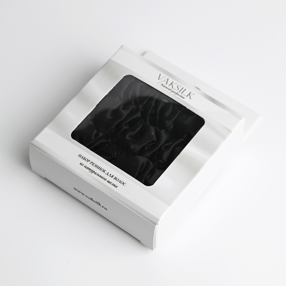 Набор резинок для волос "Medium" чёрный