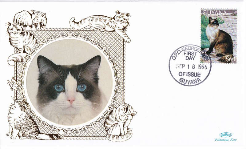 Конверт Первого дня Гайаны от 18 сентября 1996 года с маркой и спецгашением