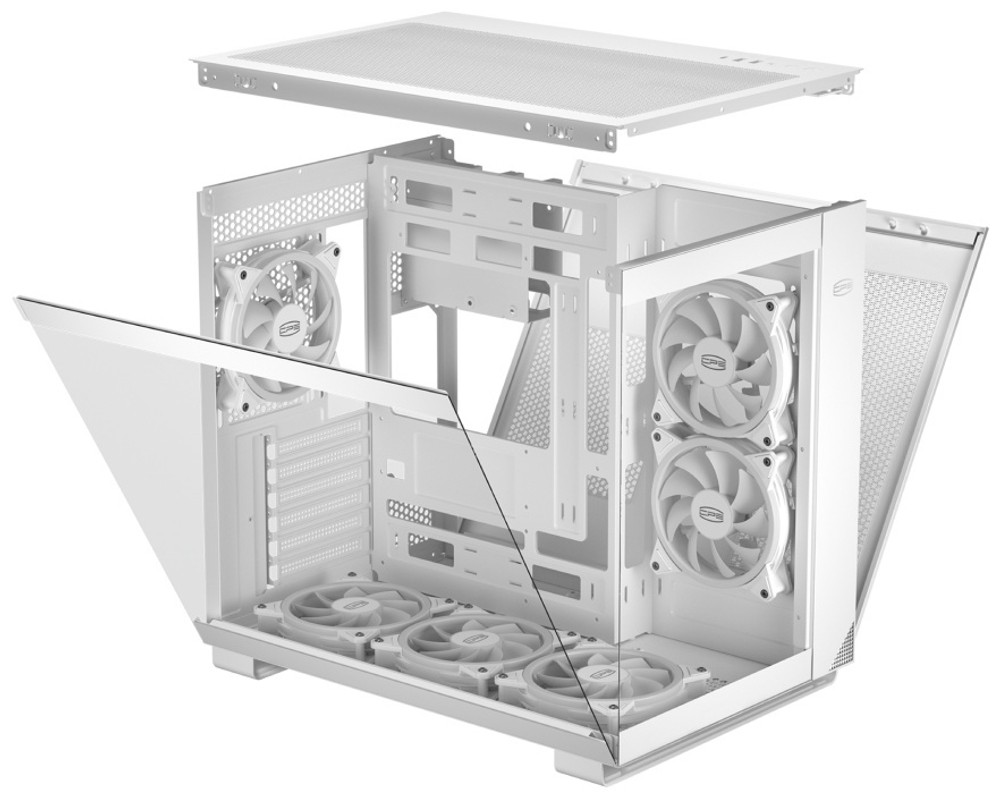 Корпус Pccoler C3 T500 ARGB WH белый