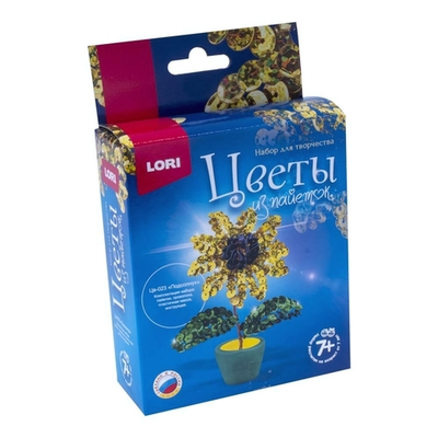 Цветы из пайеток "Подсолнух" (Lori)