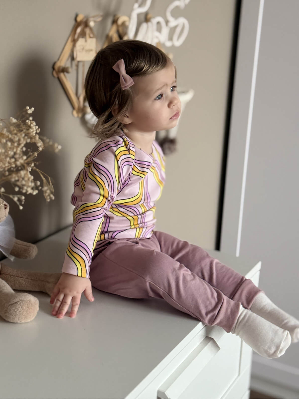 Штанишки, сет из 3х штук Mjölk Desert Rose/Beige/White Sand