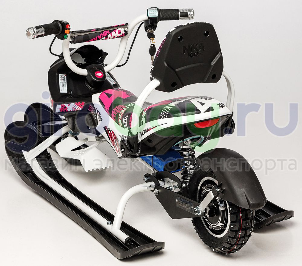 Детский электроснегокат BARS Arctic - Розовый фото 4 фото №6