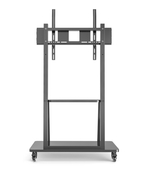 Мобильная стойка для интерактивной доски CS T-A007 – устойчивая тележка с колесами и полками для проектора и аксессуаров.