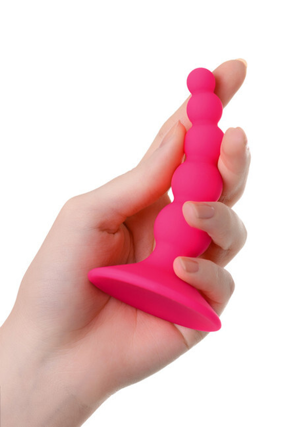 Анальная пробка POPO Pleasure by TOYFA "Шарики" с присоской стоппером (Цвет: розовый)