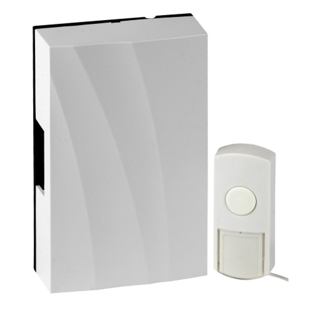 Звонок дверной ЭРА D157 проводной белый 1 мелодия