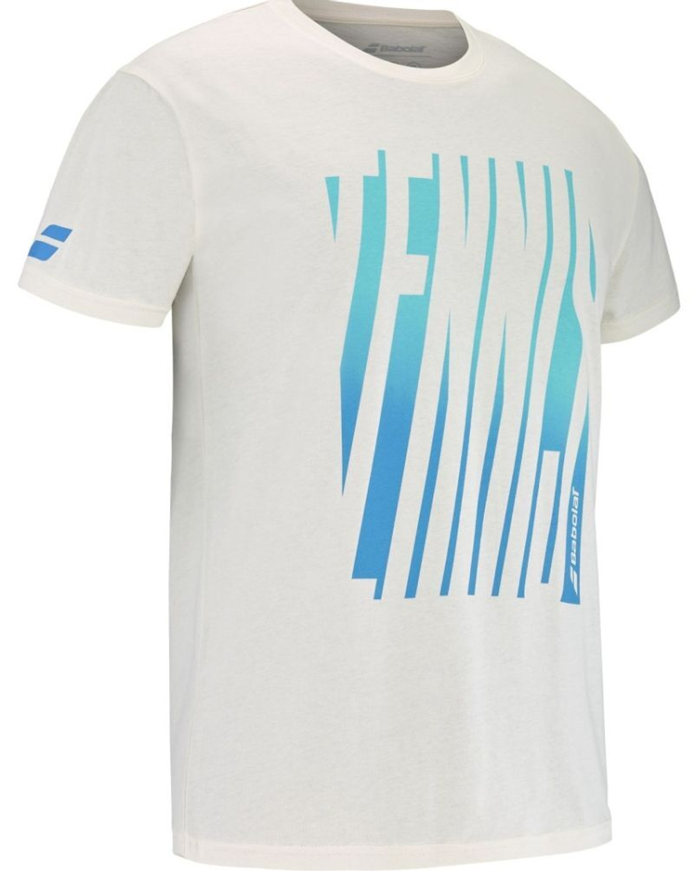Мужская теннисная футболка Babolat Experiment Message - крем канноли