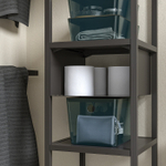 Коробка с крышкой IKEA KUGGIS (КУГГИС), Черный, 18x26x15 см