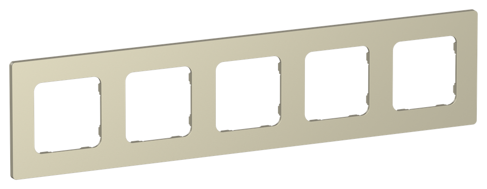 FLITE Рамка 5-местная РУ-5-К-ФлШ шампань IEK