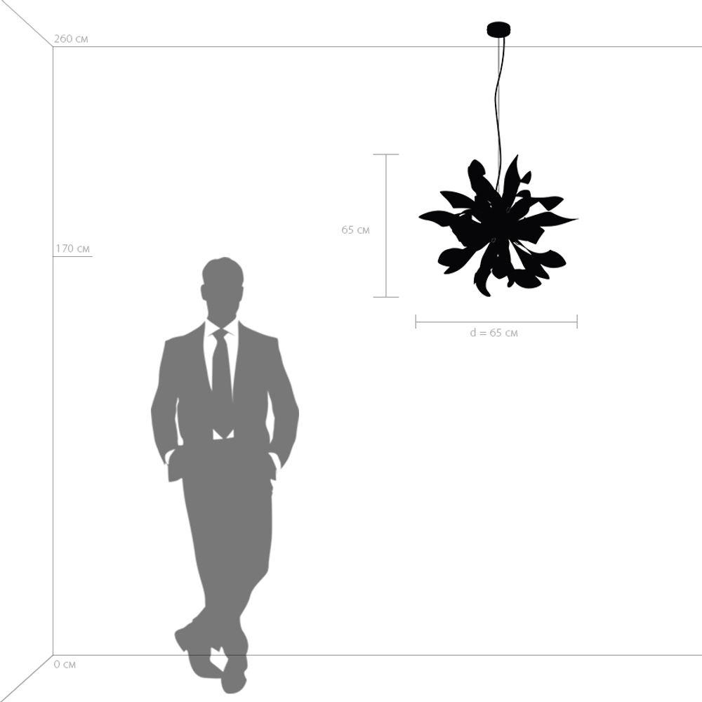 754266 Люстра подв TURBIO 6х6W (led) G9 БЕЛЫЙ МАТОВЫЙ
