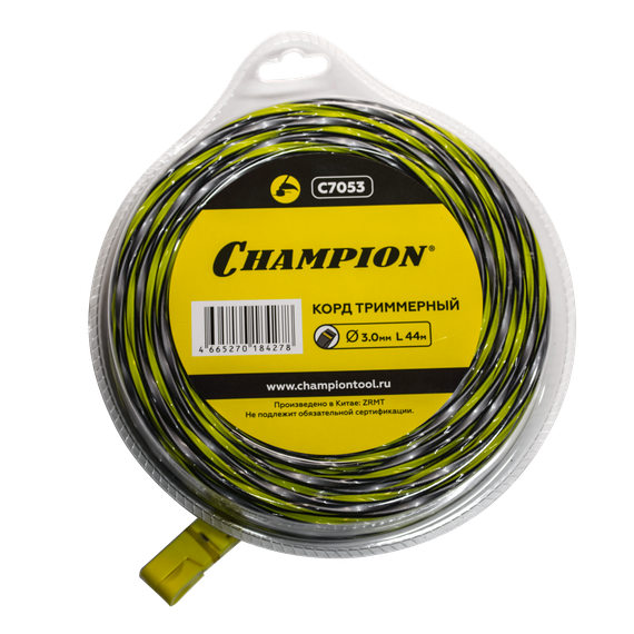 Корд триммерный Champion Tornado 3.0 мм х 44 м, C7053 (витой квадрат)