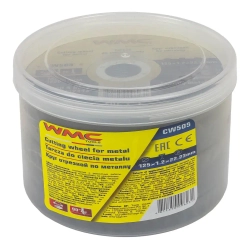 Круг отрезной абразивный 125x1.2x22.2мм ( К-т 50шт) WMC TOOLS WMC-CW505(50шт к-т)
