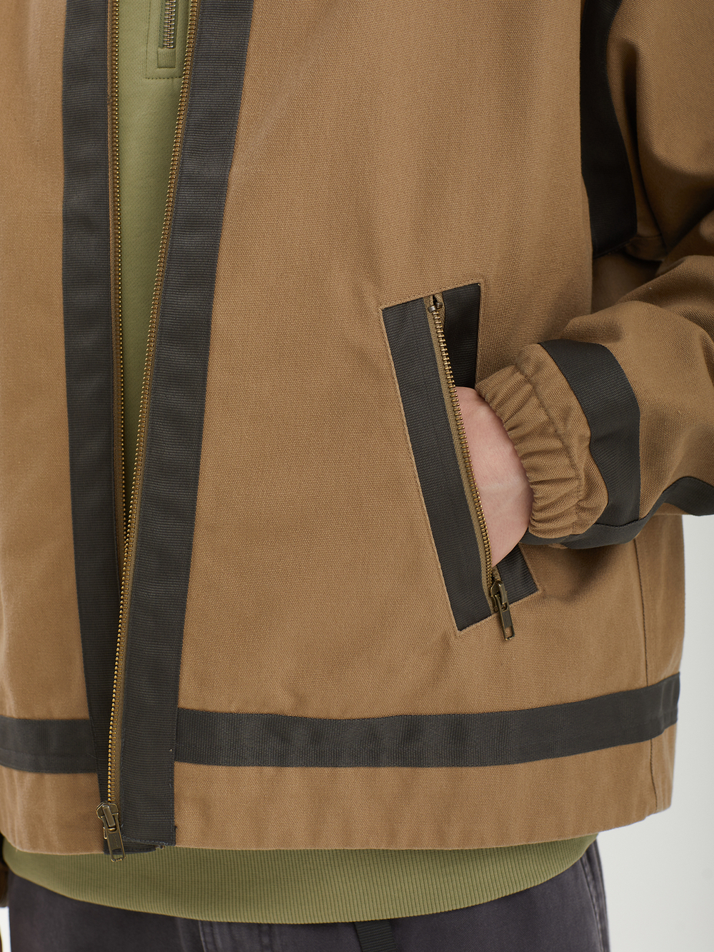 Мужская Куртка Tape Detail Canvas