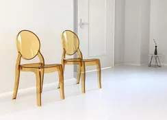 Стул Elizabeth прозрачный янтарный