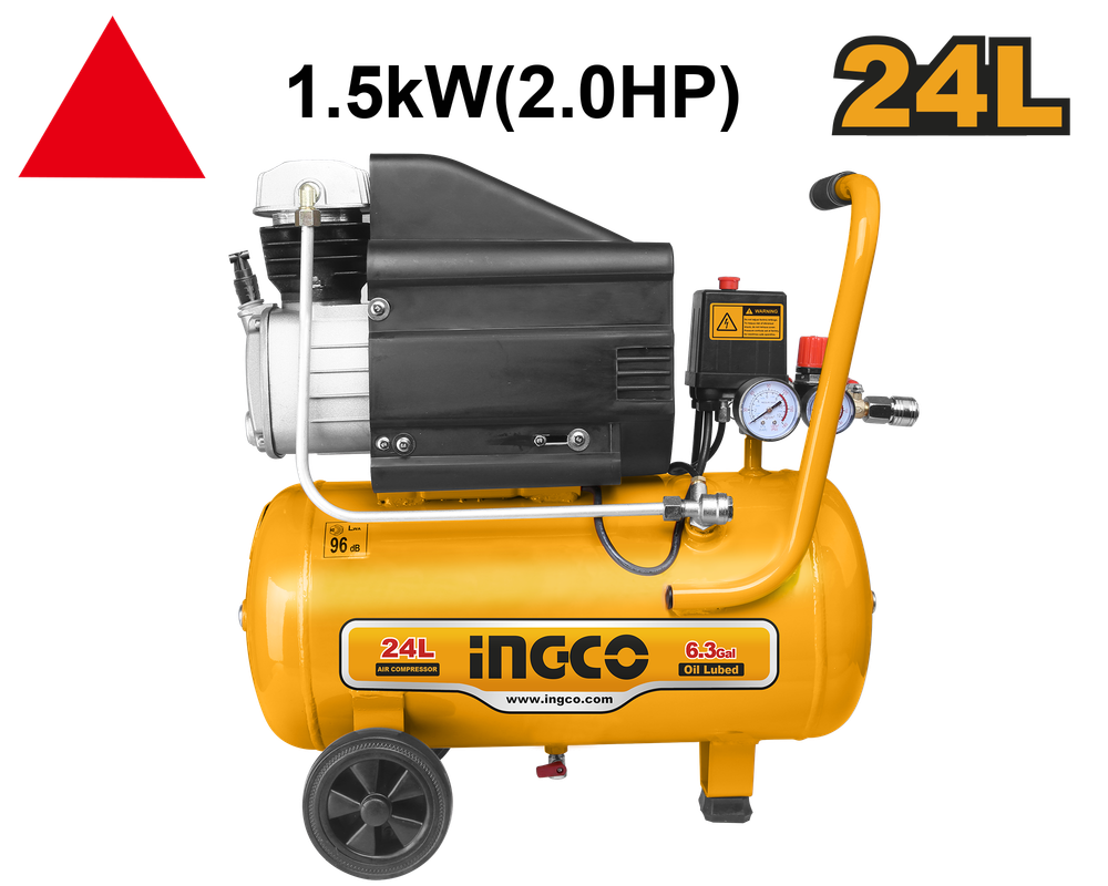 Компрессор INGCO AC20248 INDUSTRIAL 24 л 1,5 кВт