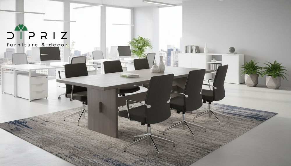 Стол кухонный, 200х100х75, Гамбург, обеденный, деревянный, серый, Dipriz