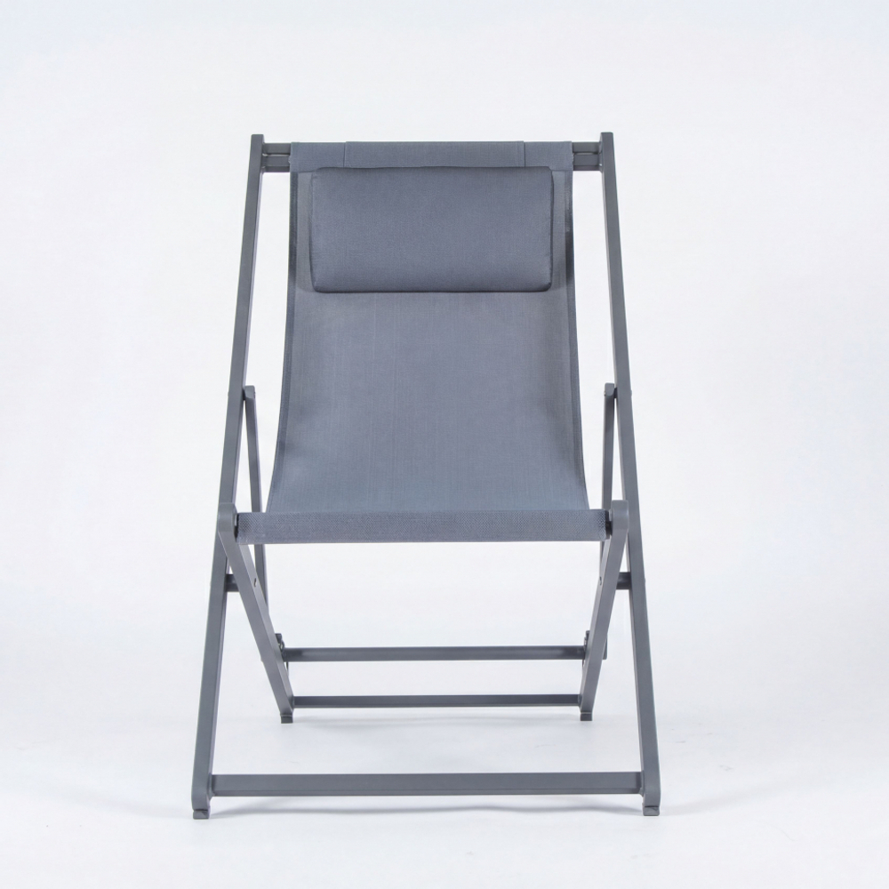 Стул-шезлонг Ideal Patio САНТОНИ складной, серый