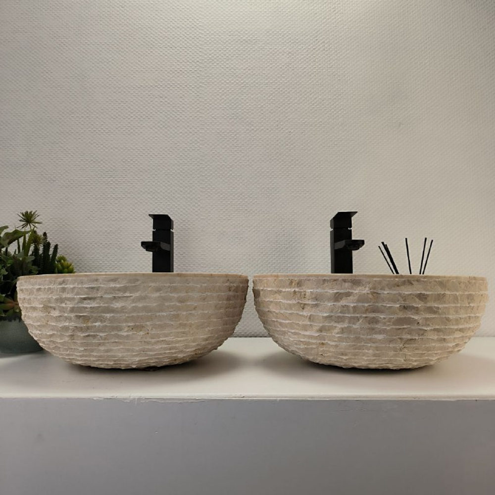 Раковина из мрамора ПАРА! Bowl Cream Marmo BM-62908 40*40*15 98