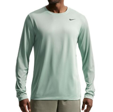 Мужская теннисная футболка с длинным рукавом Nike Dri-Fit Legend Long Sleeve Fitness - steam/black