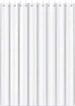 Штора для ванной 180*200"Листопад» цв.белый