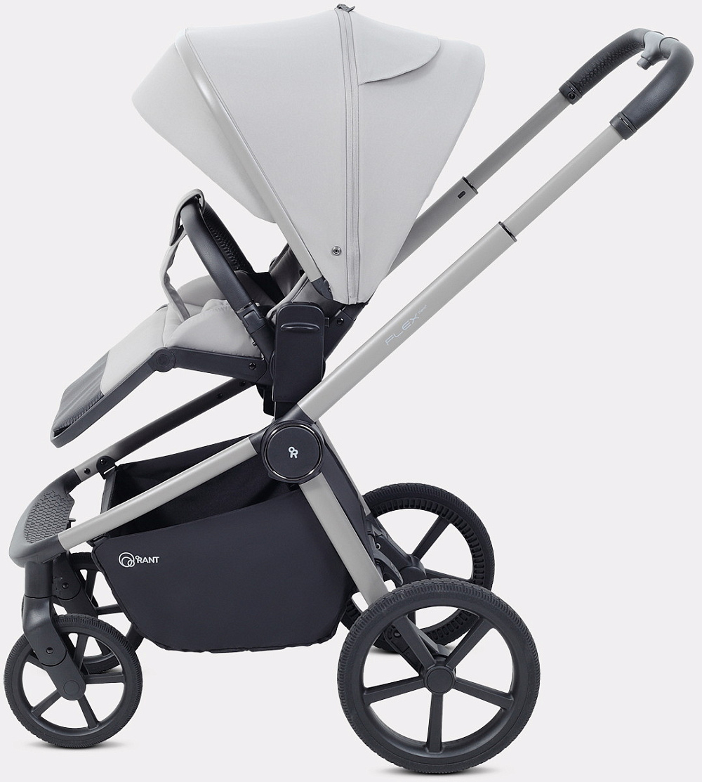 Детская коляска Rant Flex Therm Soft 3 в 1 с автокреслом Evomax Black Stone Grey