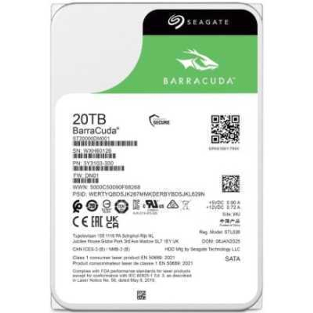 Жесткий диск Seagate BarraCuda 20Tb ST20000DM001