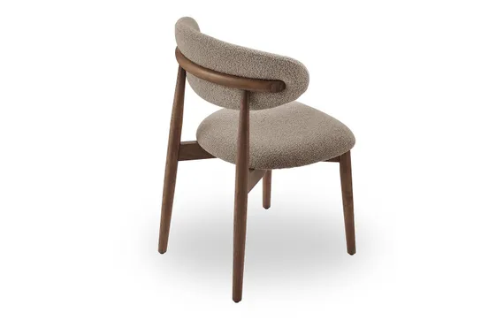 Стул Holmes, бежевый, ножки орех