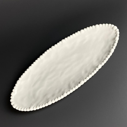 Lenardi 305-359 Овальное блюдо 37см МАРИНЕТ в под.уп.(х24)Фарфор