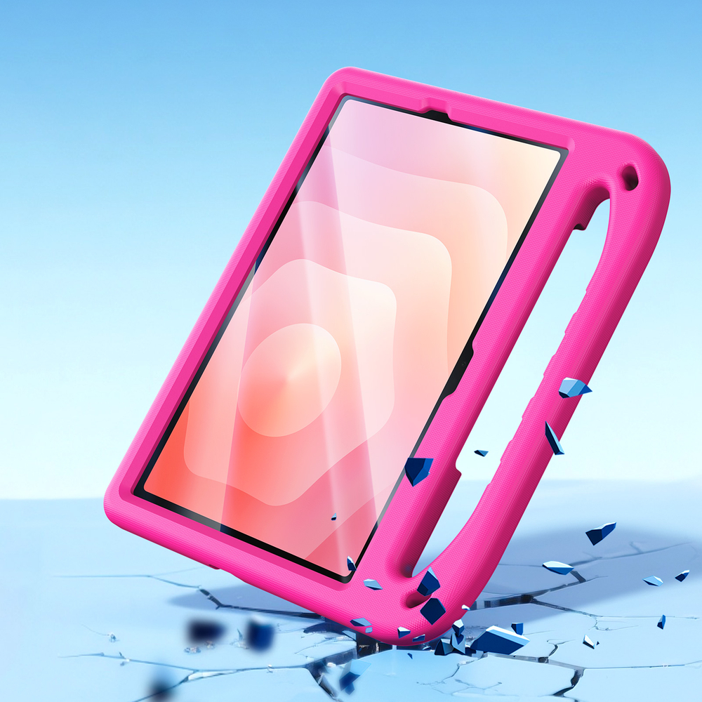 Детский чехол розового цвета на планшет Samsung Galaxy Tab S11, серия Puff Series от Dux Ducis