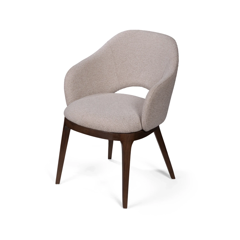 Стул Atrio, массив, ткань белый