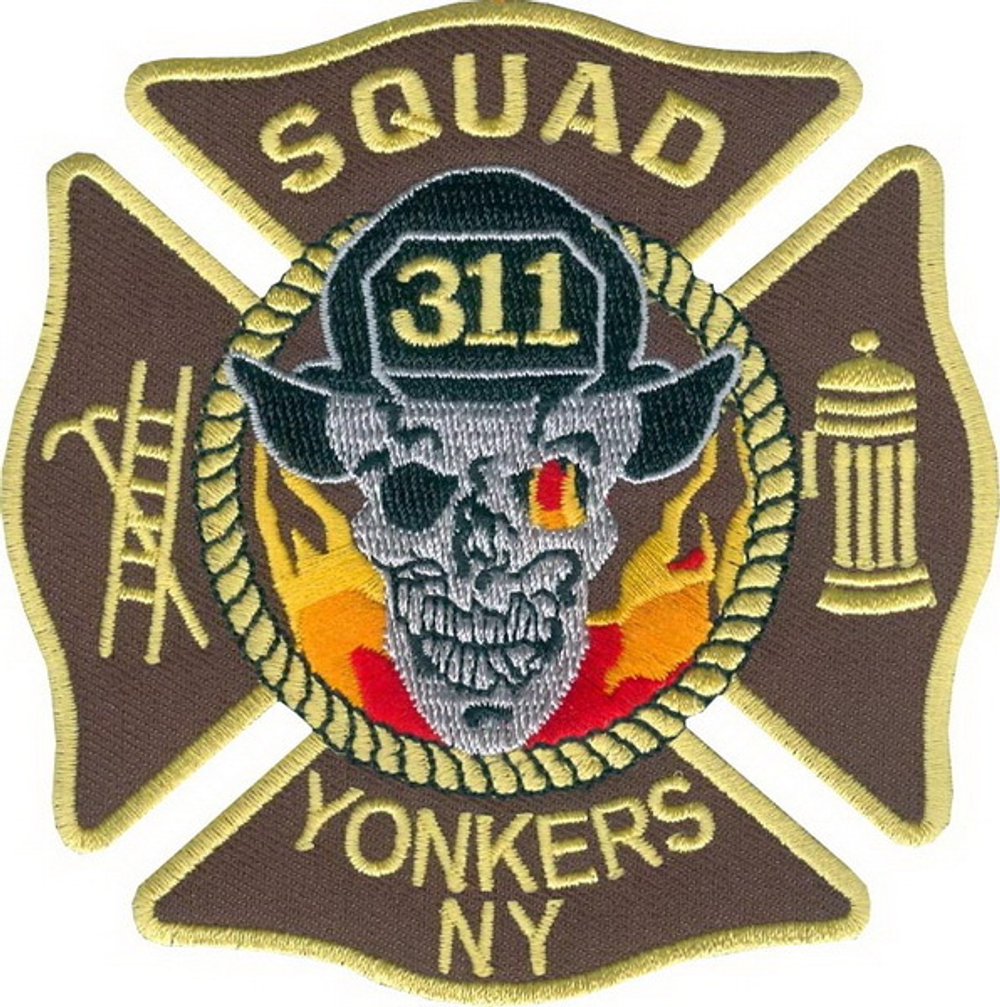 Нашивка Squad Yonkers - Пожарная охрана Йонкерс (10.0 х 10.0)