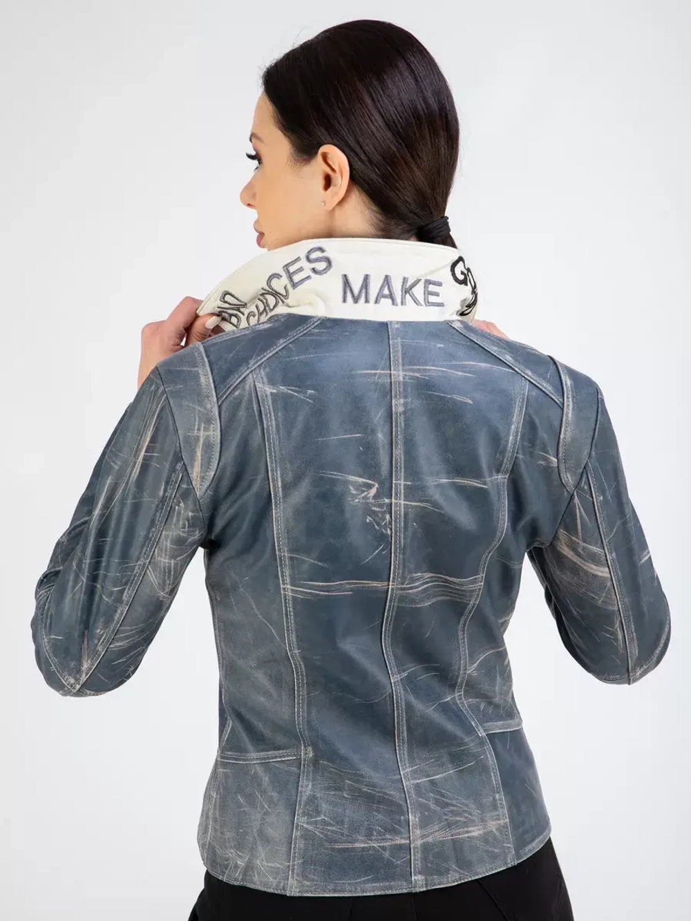 Куртка кожаная натуральная косуха