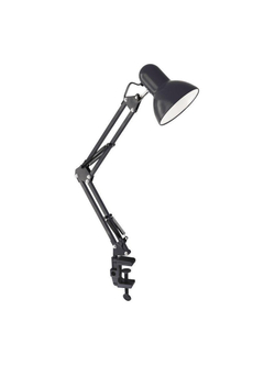 Светильник настольный UF-312P С02 230В 60Вт струбцина черн. Ultraflash 12895