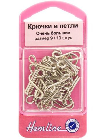 Крючки и петли пришивные, 10 пар, №9 (10702070/230621/0188295/1_Китай)