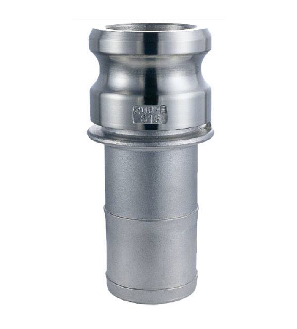 Кулачковое соединение тип E, ниппель с хвостовиком 1.1/4 (нерж.)