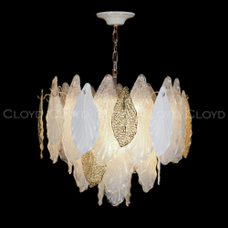 Люстра Cloyd SENEGAL-A C8 / Ø49 см - с золотыми листьями - золото (арт.11177)