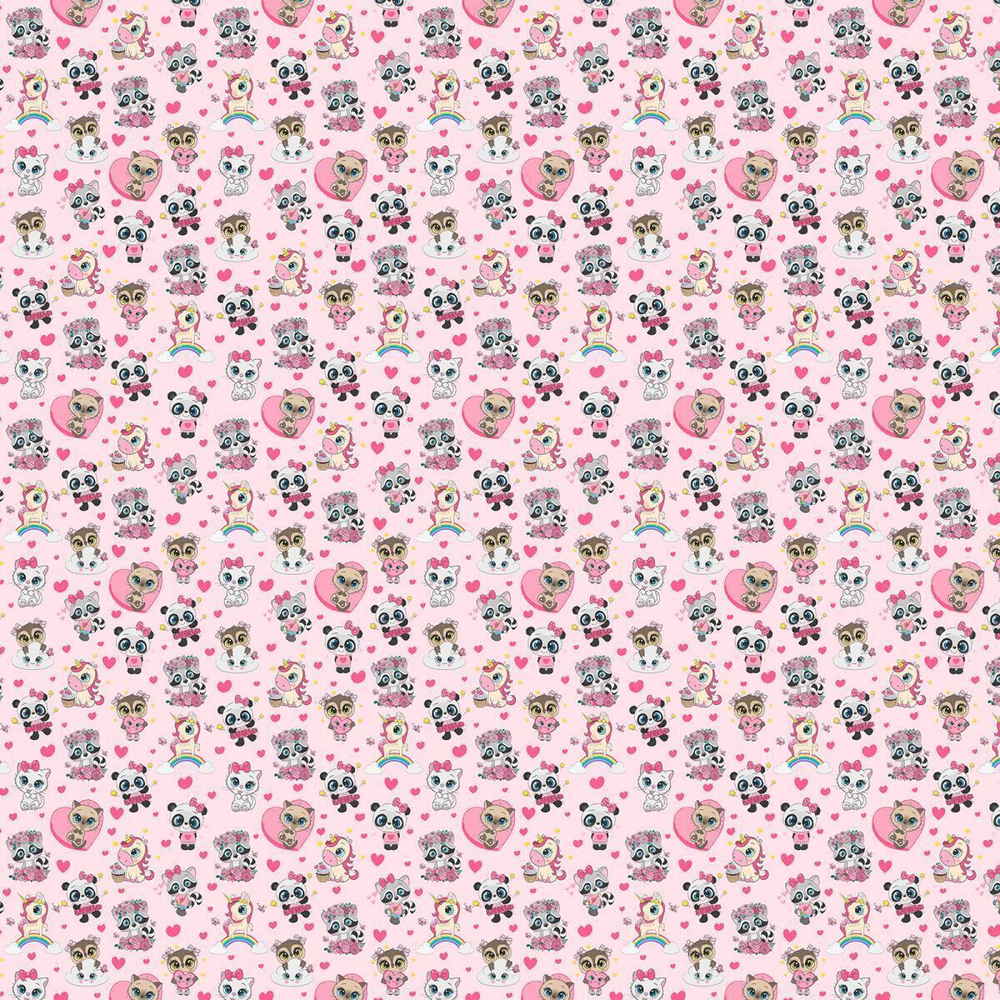 Ткань постельно-плательная Prival Перкаль-13175, 140г/м2, цвет розовый, 1.5х2м