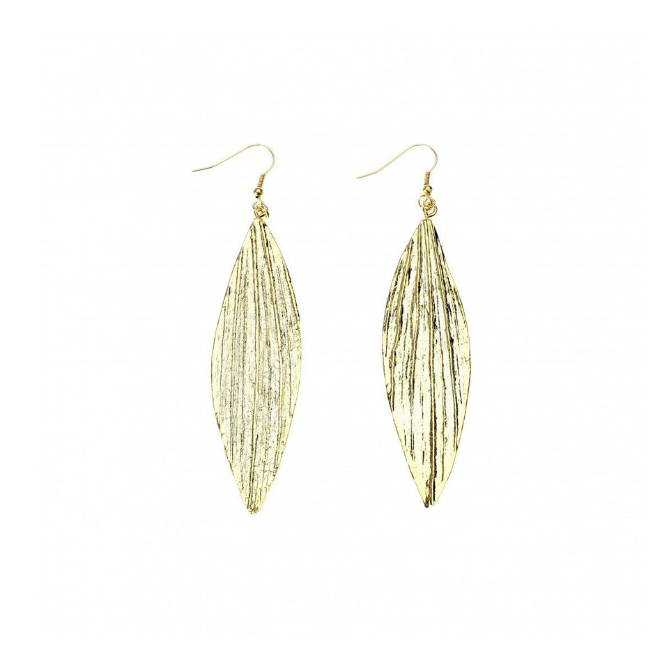 Серьги листья Ester Bijoux Астромерия SK328GA- G BR