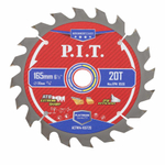 Диск пильный по дереву P.I.T. 165x20x1,4 мм, 20T Carbide, зуб ATB 15° (ACTW14-165T20)